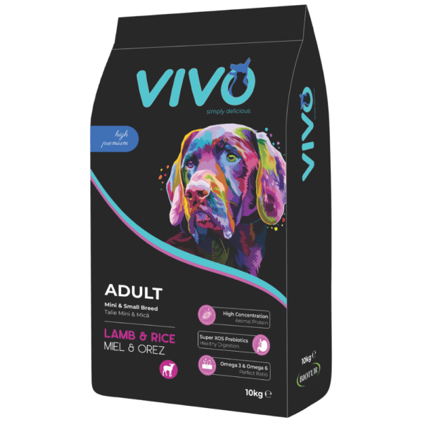 VIVO Dog Adult cu miel și orez (talie mini și mică)