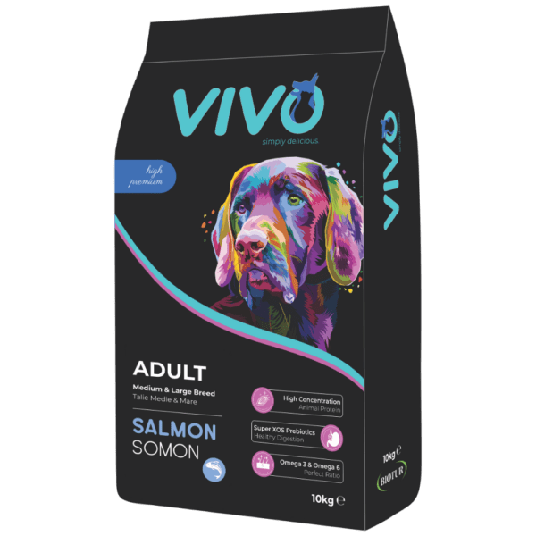 VIVO Dog Adult cu somon (talie medie și mare)