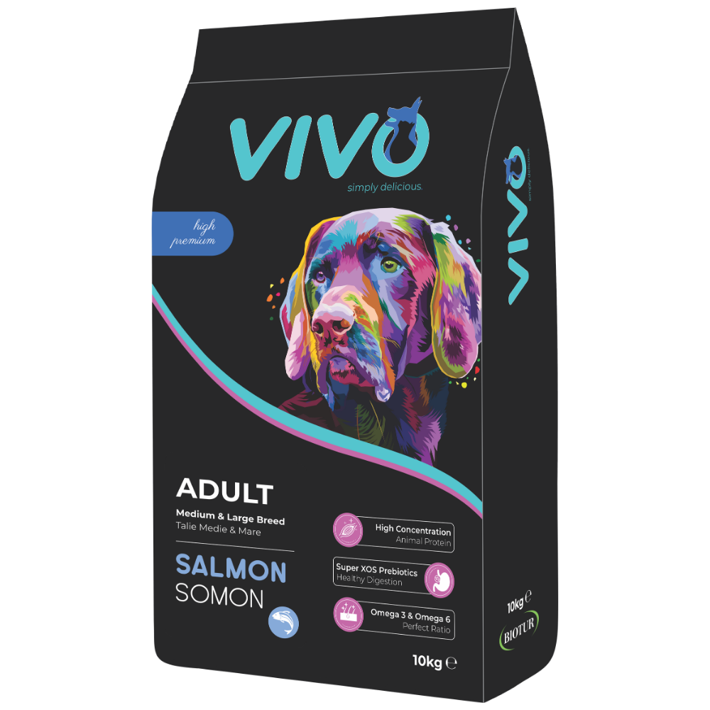VIVO Dog Adult cu somon (talie medie și mare)